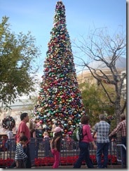 Christmas tree at Disneyland