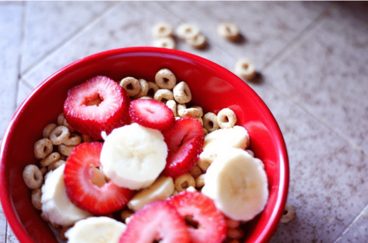 strawberries, bananas and cheerios, oh my!